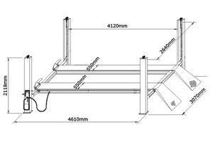 Four Post Car Lift YQJF